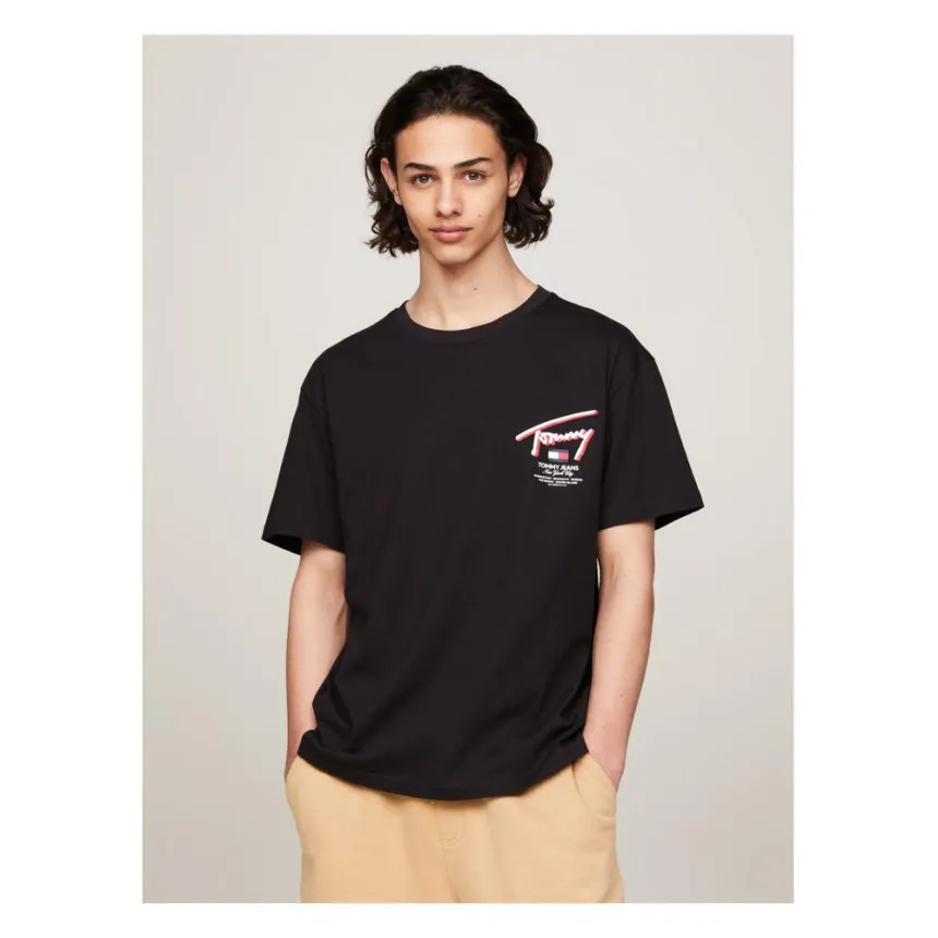 Camiseta Tommy Hilfiger 3D Street Signature Para Hombre