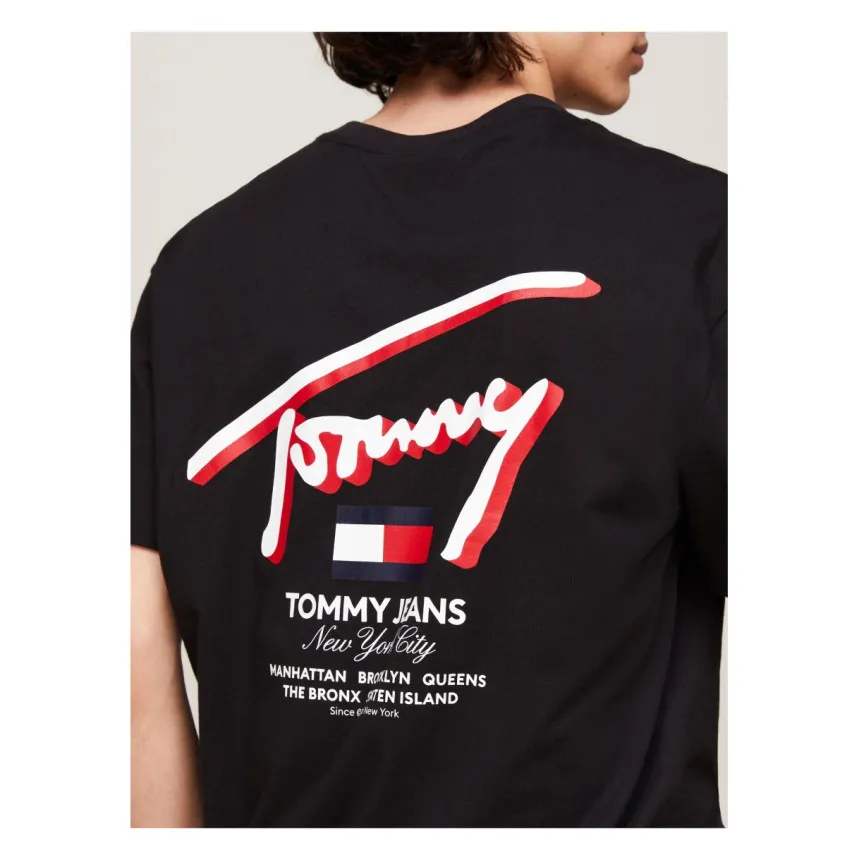 Camiseta Tommy Hilfiger 3D Street Signature Para Hombre
