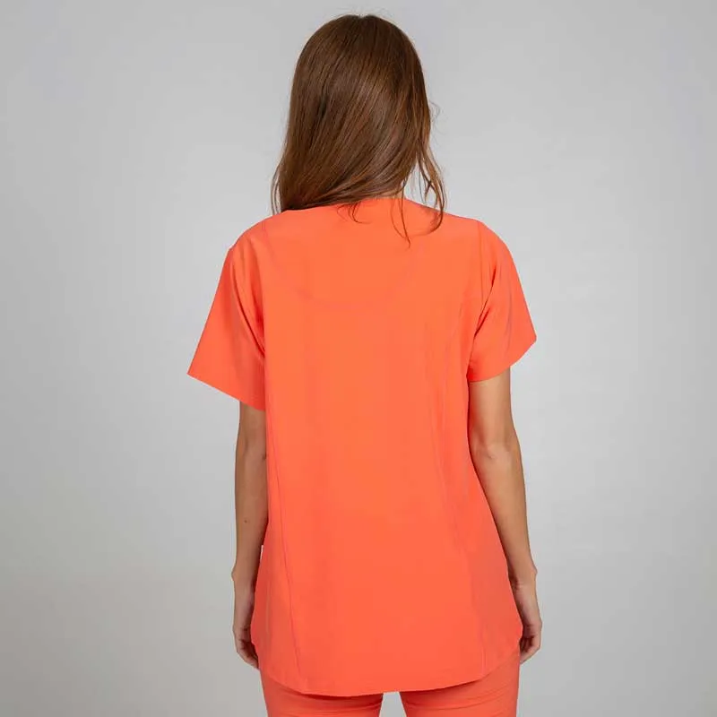 CAMISOLA SANITARIA COLOR CORAL DE MUJER MICROFIBRA 360 ROSALíA  GARY'S
