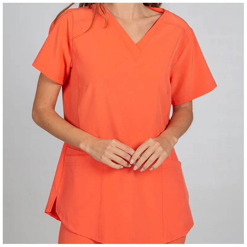 CAMISOLA SANITARIA COLOR CORAL DE MUJER MICROFIBRA 360 ROSALíA  GARY'S