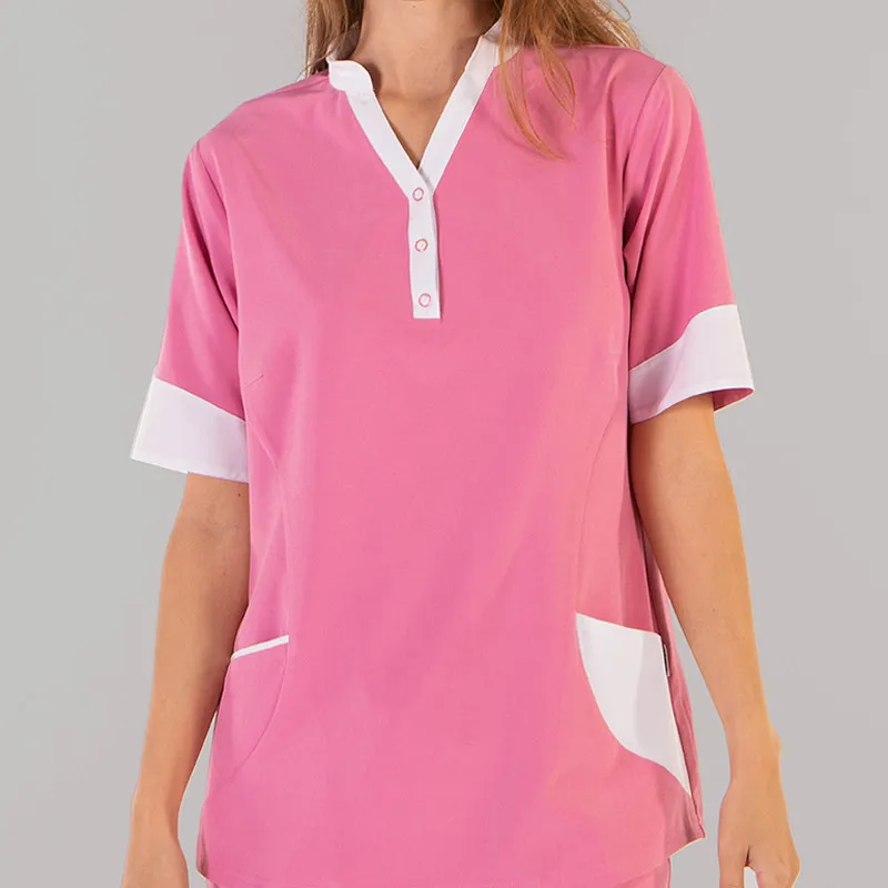 CAMISOLA SANITARIA SUSAN DE MICROFIBRA ELáSTICA ROSA  GARY'S