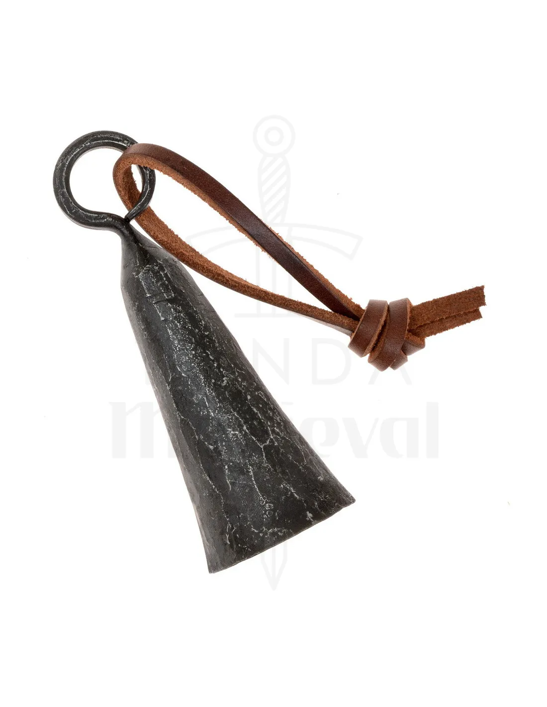 Campana medieval forjada en hierro, siglo X (13x4,5 cm.)