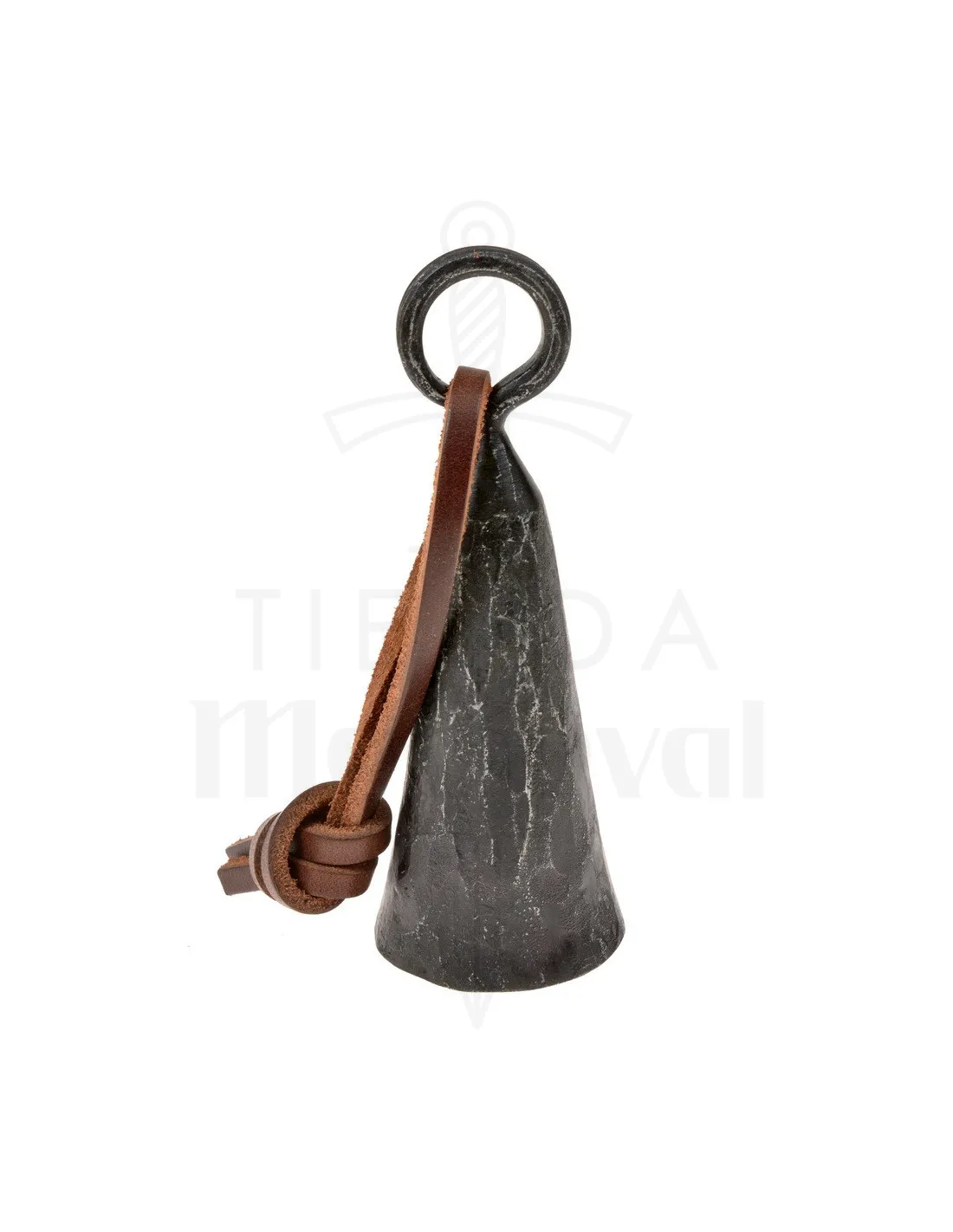 Campana medieval forjada en hierro, siglo X (13x4,5 cm.)
