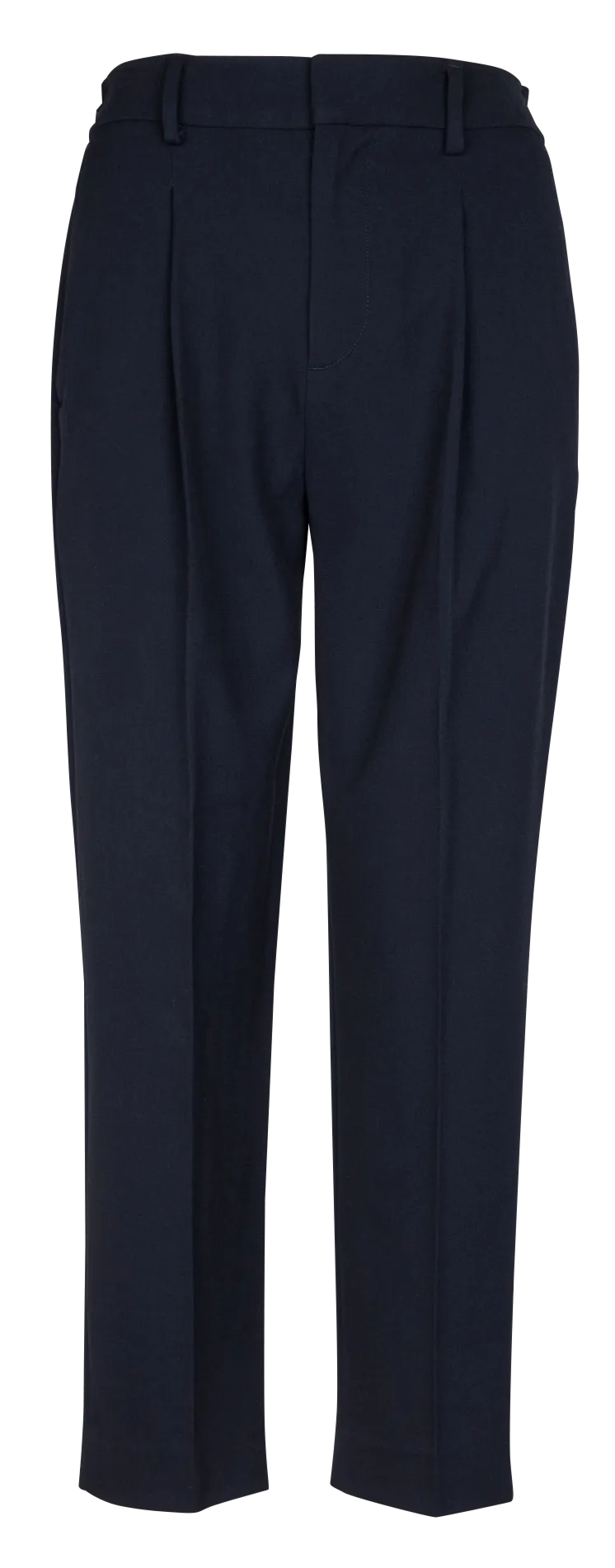CAROLL PALMER  PANTALóN ELáSTICO CORTE CARROT DE TALLE ALTO EN AZUL
