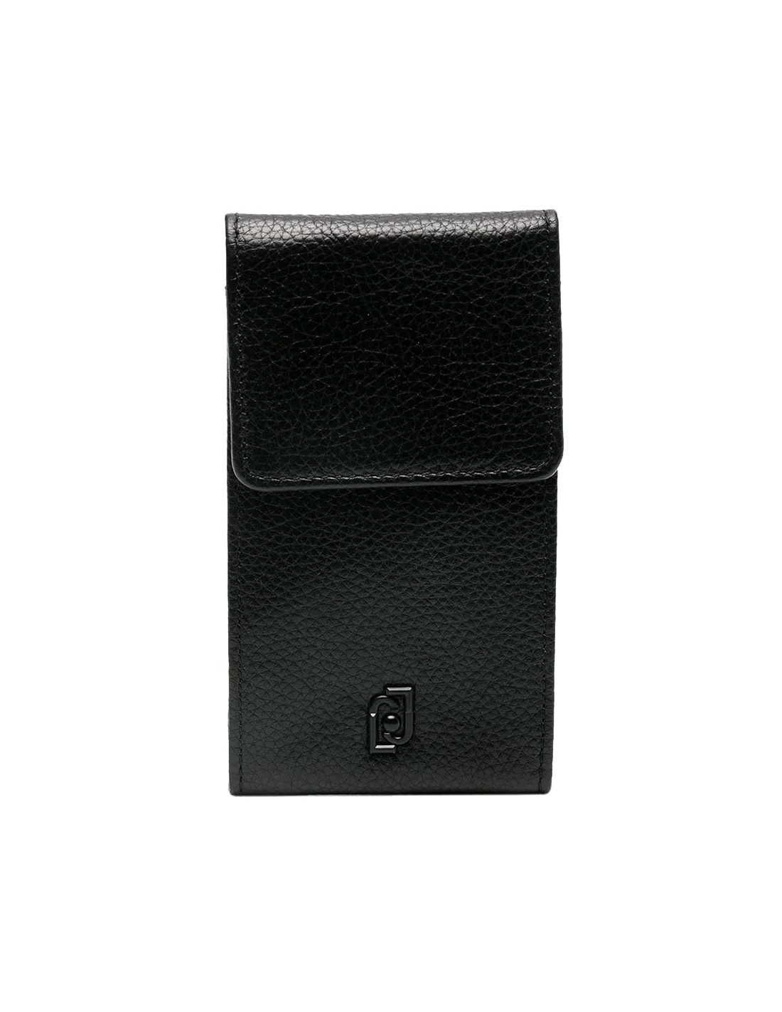 Cartera de piel negra tipo llavero