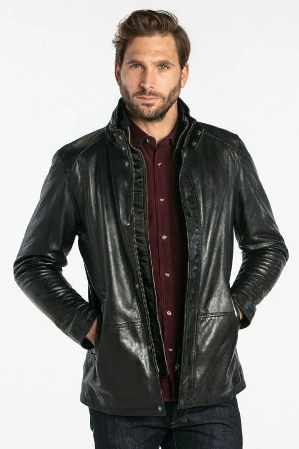 Cazadora Hombre Daytona Gloster Ic Lamb Zenith Black