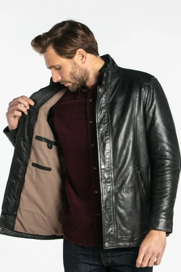 Cazadora Hombre Daytona Gloster Ic Lamb Zenith Black