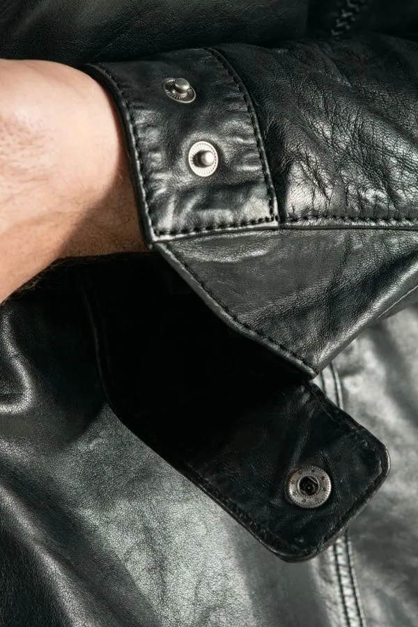 Cazadora Hombre Daytona Gloster Ic Lamb Zenith Black