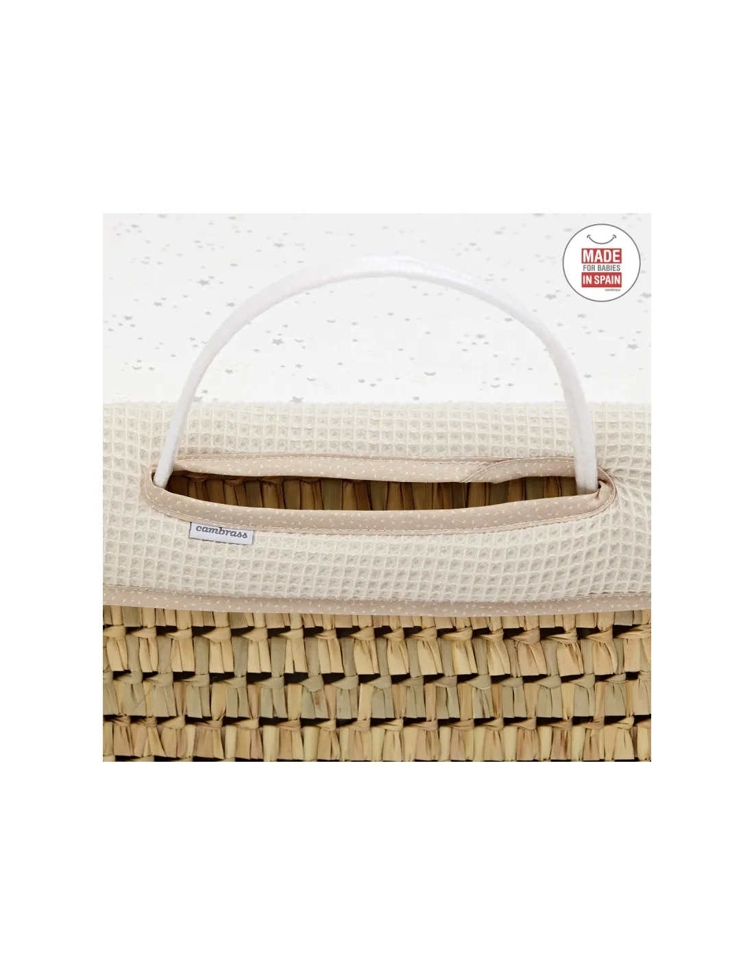 Cesto bebé de palma Sky beige de Cambrass