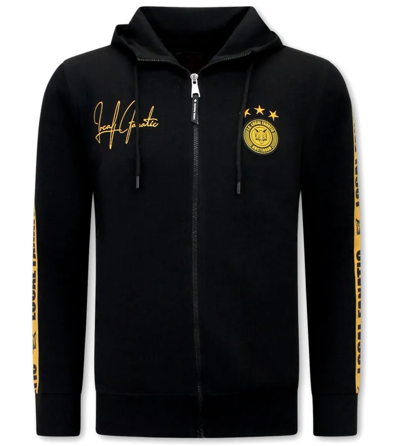 CHANDAL COMPLETO HOMBRE CON CAPUCHA  116513ZZG  NEGRO