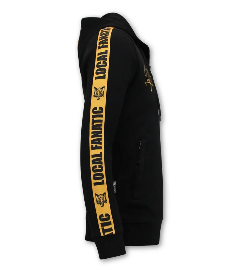 CHANDAL COMPLETO HOMBRE CON CAPUCHA  116513ZZG  NEGRO