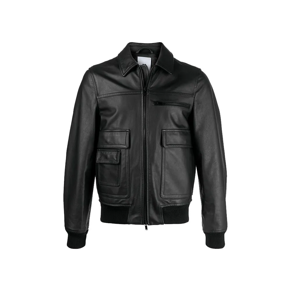 Chaqueta de Piel PT Torino TL2PAV010MLS01PE Color Negro