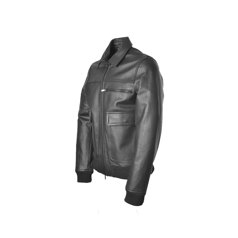Chaqueta de Piel PT Torino TL2PAV010MLS01PE Color Negro