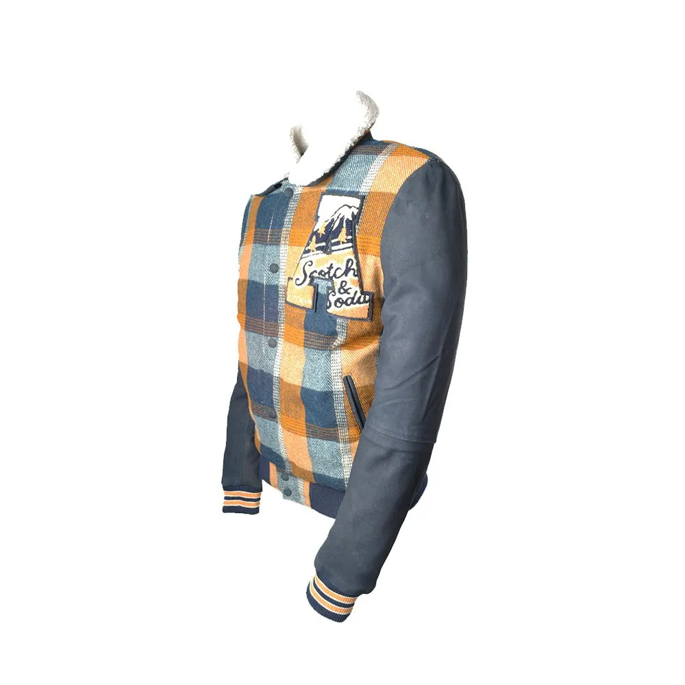 Chaqueta SCOTCH & SODA 145222 Color Check Mostaza