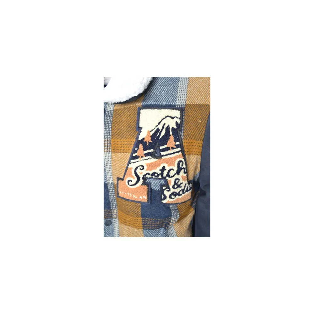 Chaqueta SCOTCH & SODA 145222 Color Check Mostaza