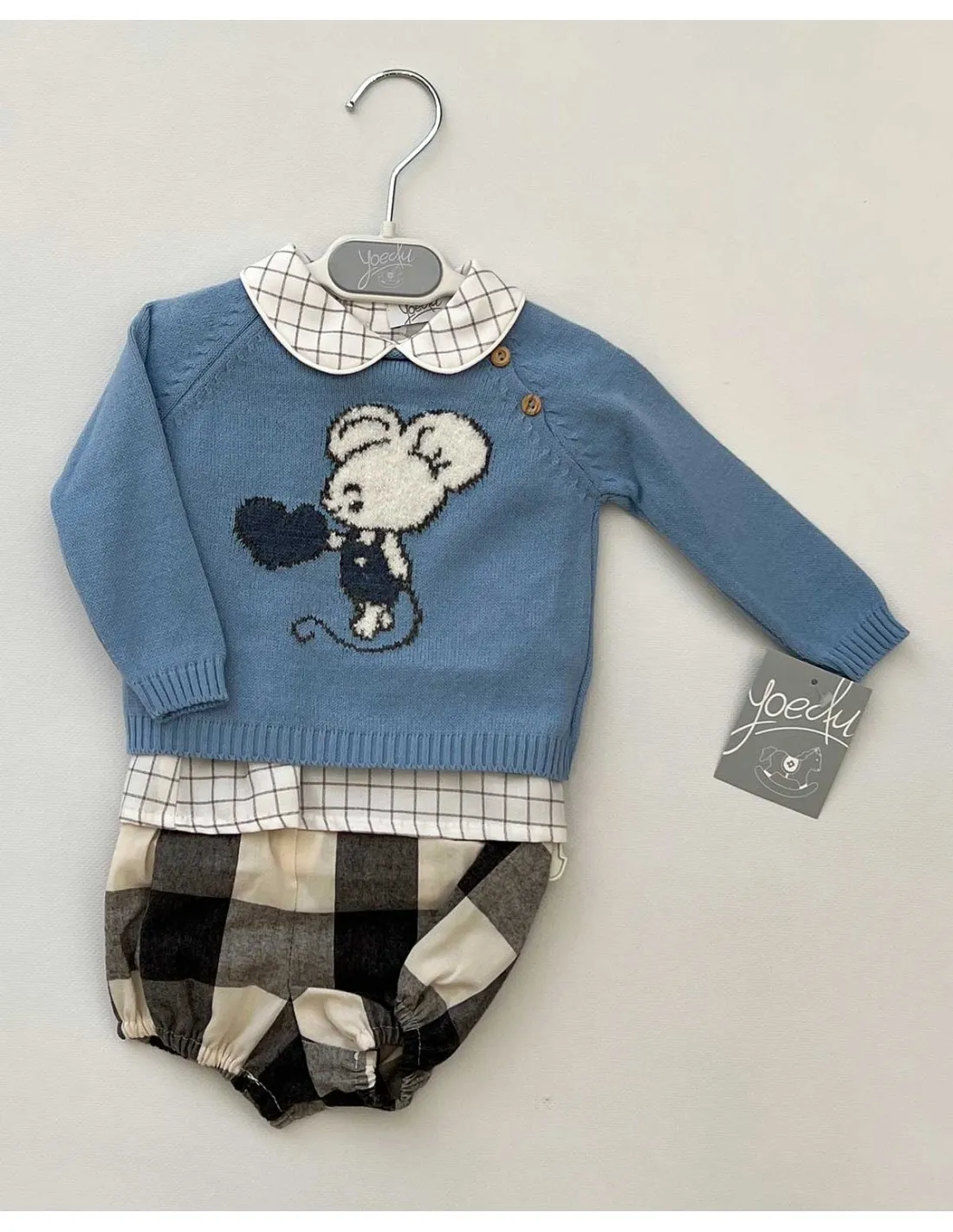 Conjunto Bebé Niño 3 Piezas Yoedu Moda Infantil Ratoncillo