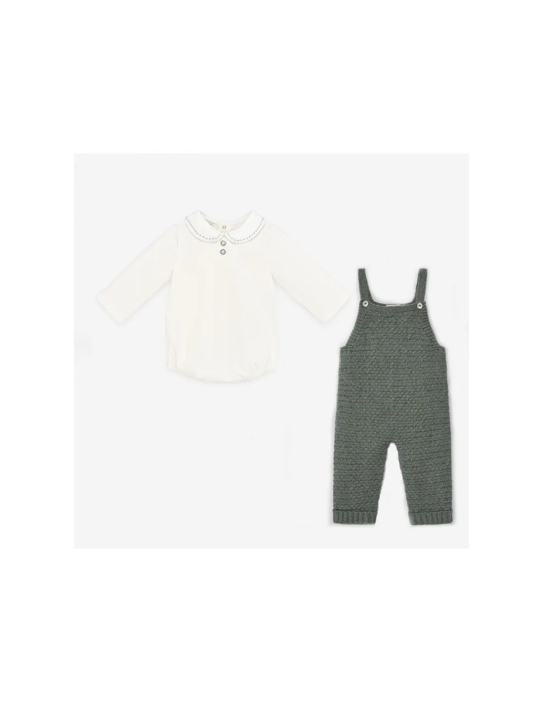 Conjunto bebé Traviata blusa y peto de Paz Rodríguez