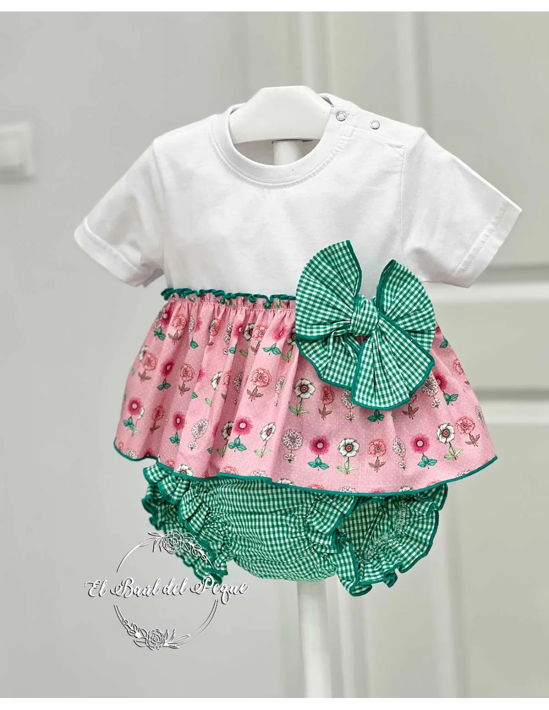 Conjunto Camiseta y Cubre Niña Lolittos Moda Infantil Colección Rubí