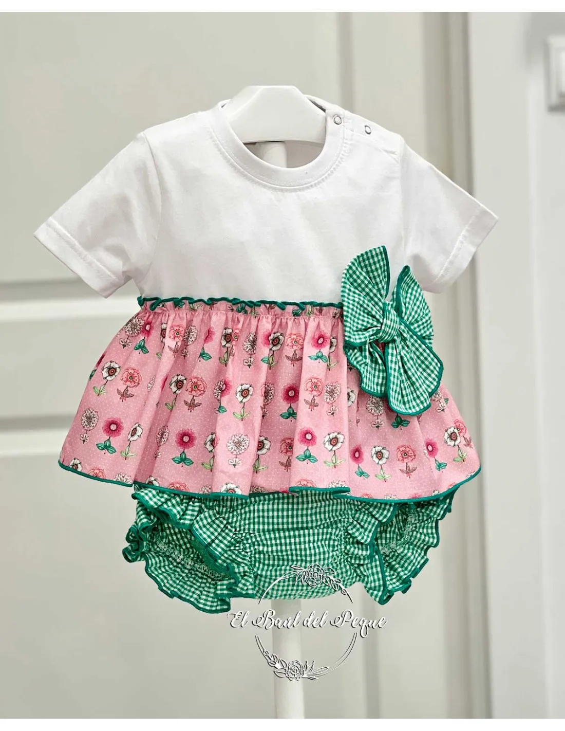 Conjunto Camiseta y Cubre Niña Lolittos Moda Infantil Colección Rubí