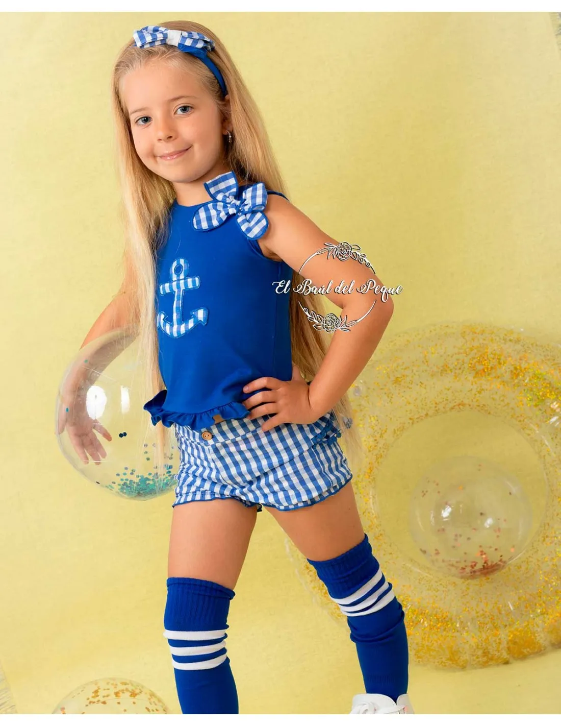 Conjunto Niña Azulón Cuka Moda Infantil Salomé