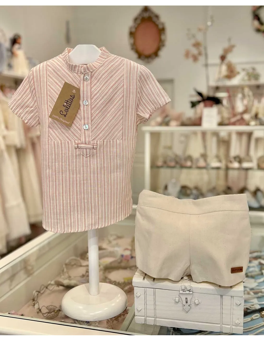 Conjunto Niño Rosa Palo Colección Rose Lolittos Ceremonia