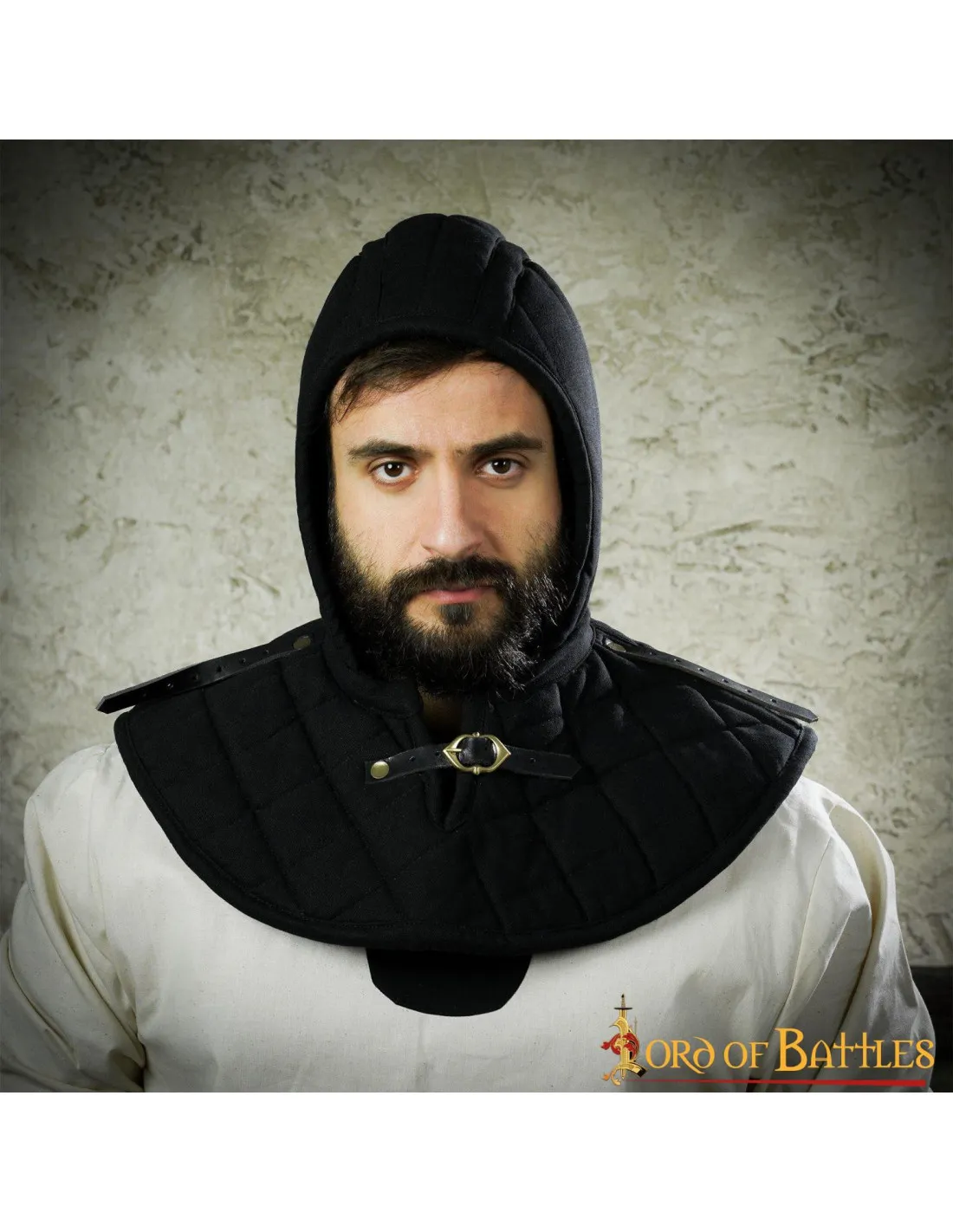 Crespina con gorjal medieval acolchada