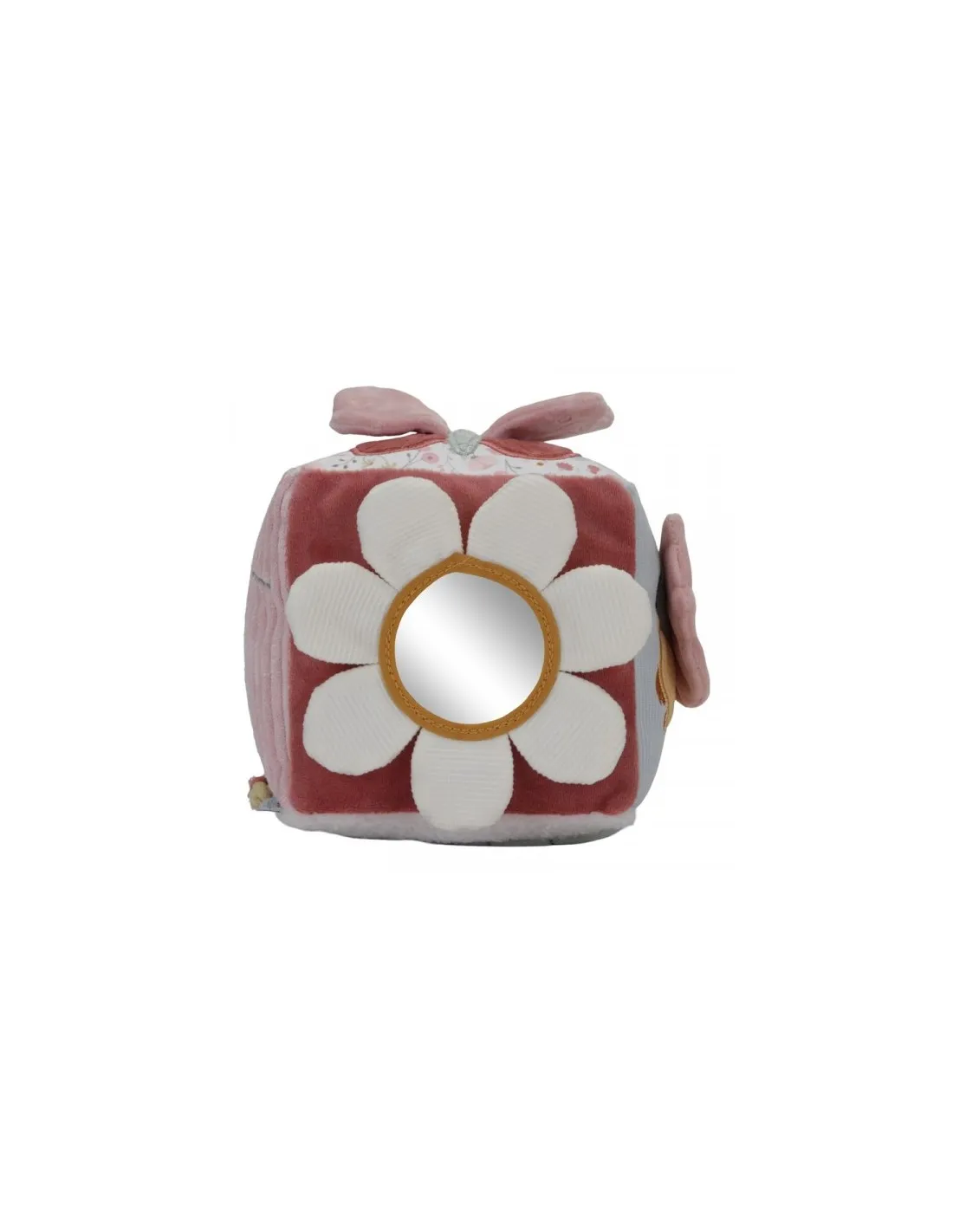 CUBO BLANDITO DE ACTIVIDADES FLORES LD8709 LITTLE DUTCH