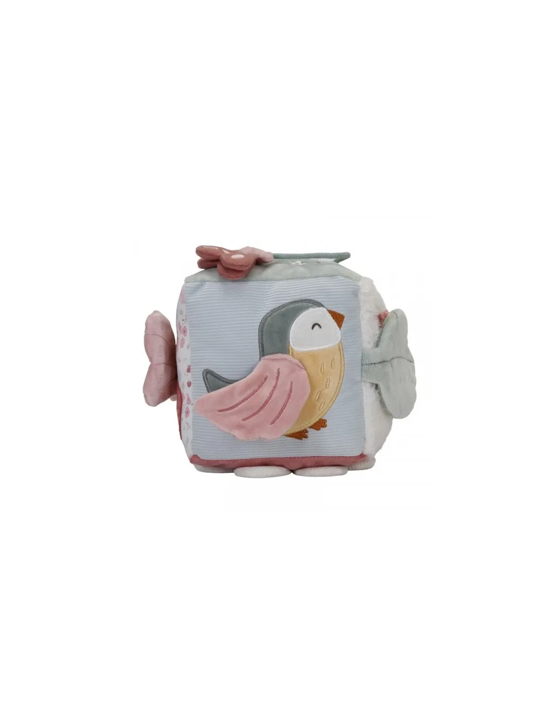CUBO BLANDITO DE ACTIVIDADES FLORES LD8709 LITTLE DUTCH