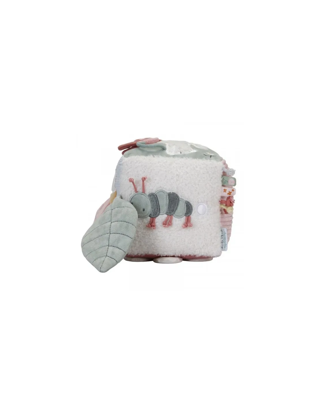 CUBO BLANDITO DE ACTIVIDADES FLORES LD8709 LITTLE DUTCH