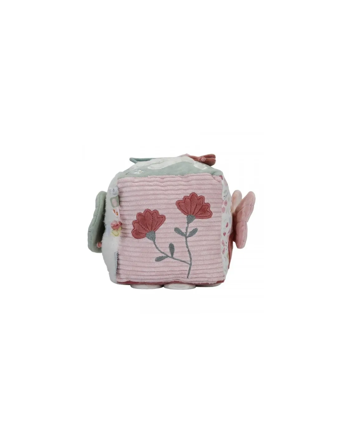 CUBO BLANDITO DE ACTIVIDADES FLORES LD8709 LITTLE DUTCH