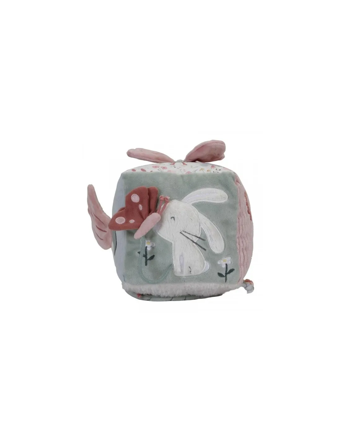 CUBO BLANDITO DE ACTIVIDADES FLORES LD8709 LITTLE DUTCH