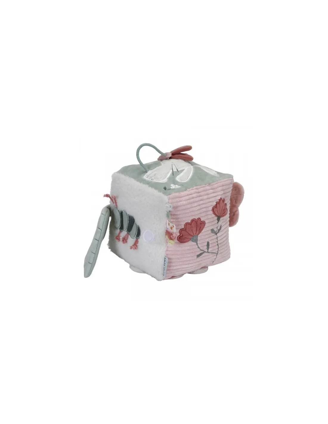 CUBO BLANDITO DE ACTIVIDADES FLORES LD8709 LITTLE DUTCH