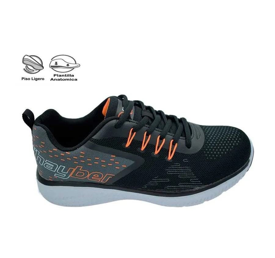 DEPORTIVO J´HAYBER CHARAL ZA61064 CÓMODA PARA HOMBRE EN TEXTIL NEGRO PLANTILLA COMFORT FOAM 26623