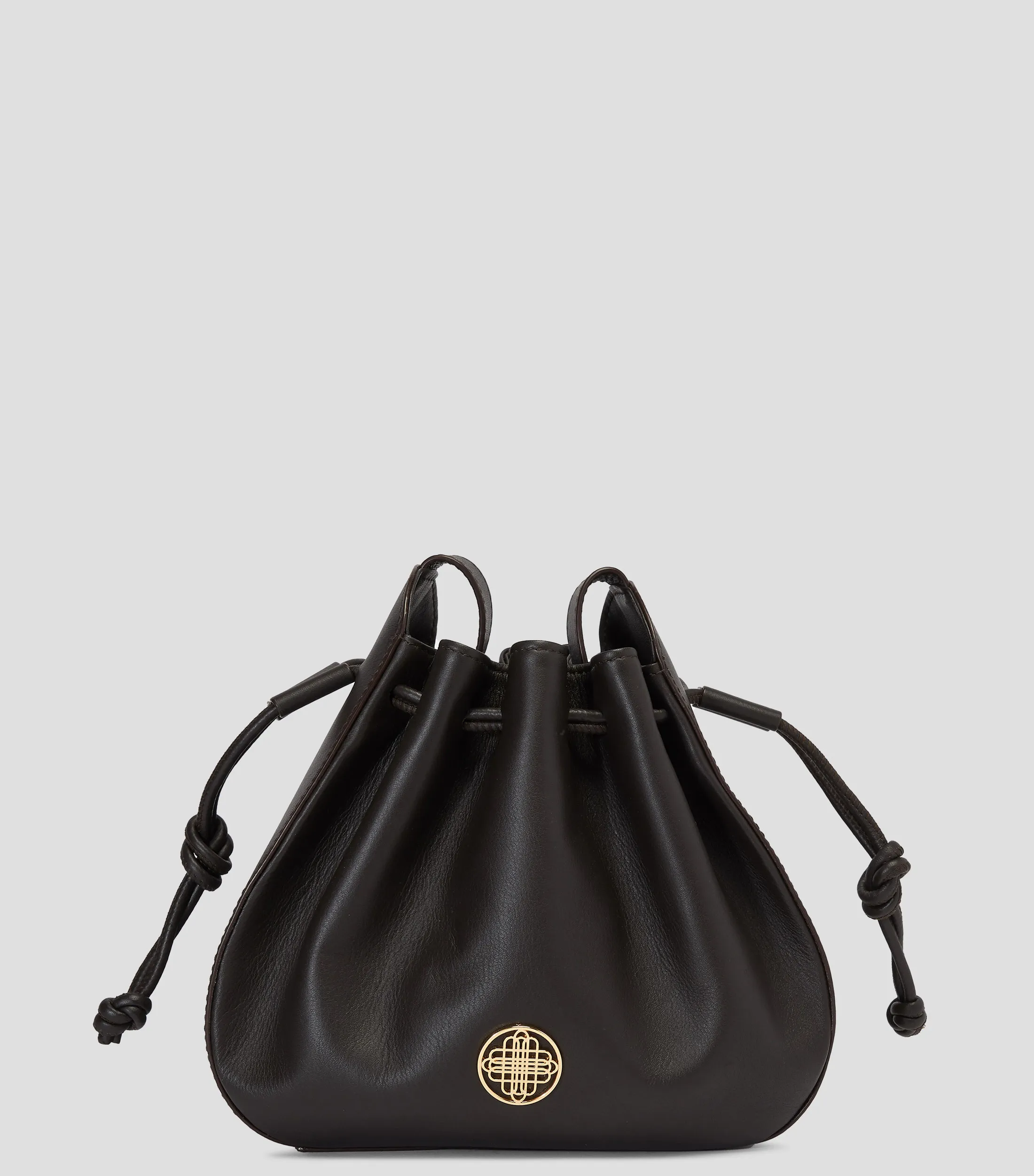 DHierro Bolso crossbody en piel café obscuro Sócrates Mujer