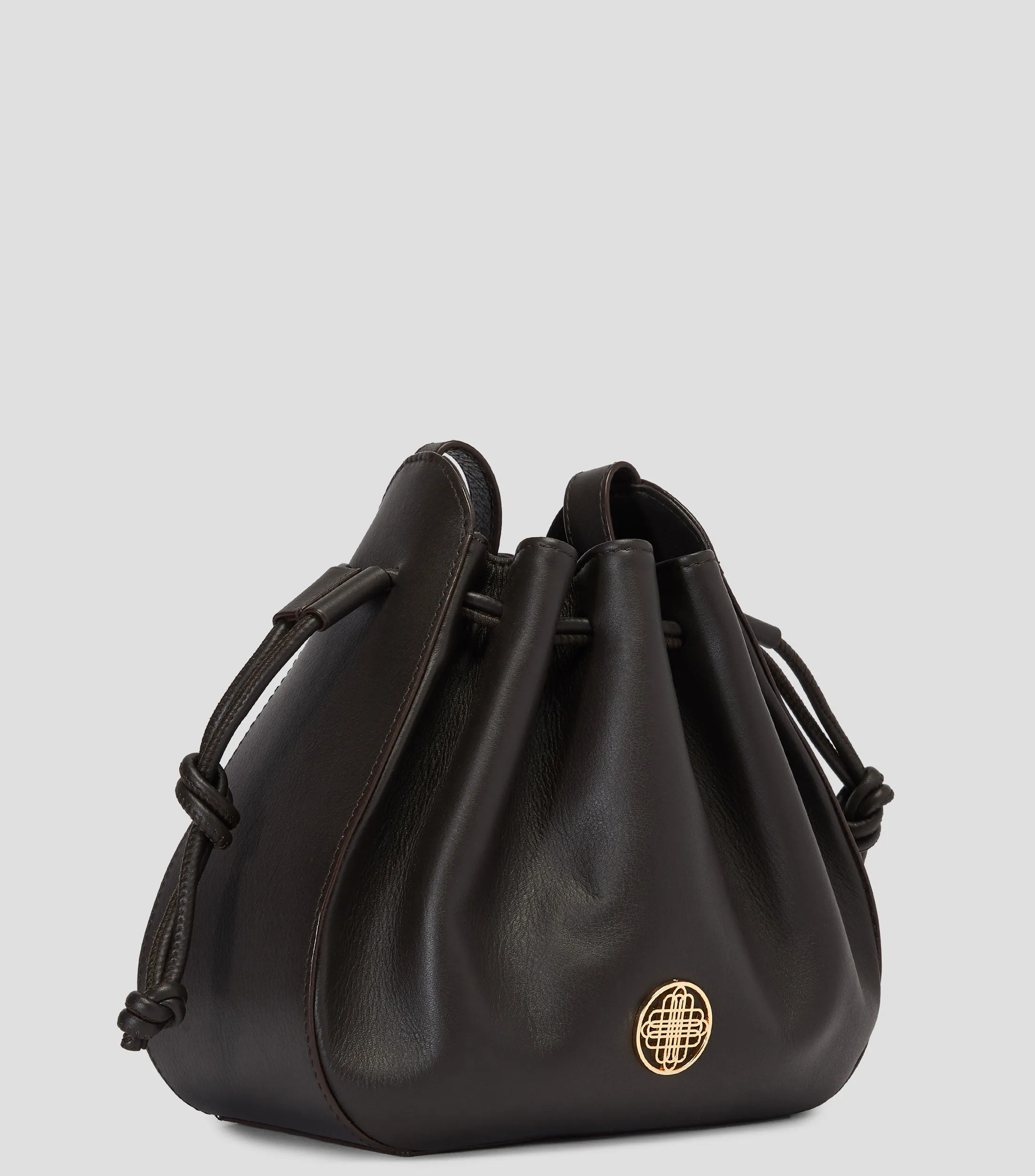 DHierro Bolso crossbody en piel café obscuro Sócrates Mujer