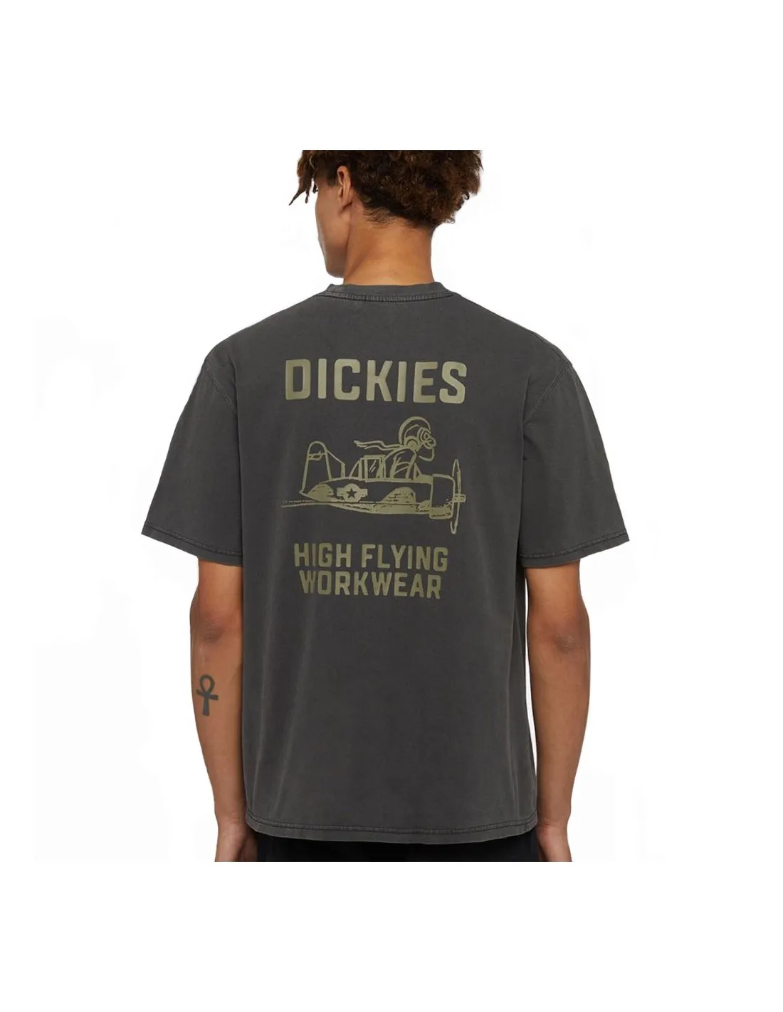 DICKIES HIGH FLYING WWORKWEAR TEE SS BLACK