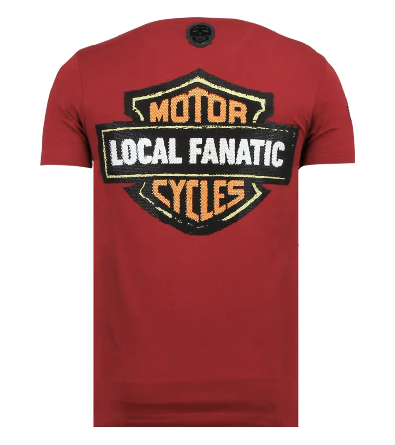 DYNAMITE COYOTE RHINESTONE  CAMISETAS HOMBRE  6320B  BURDEOS