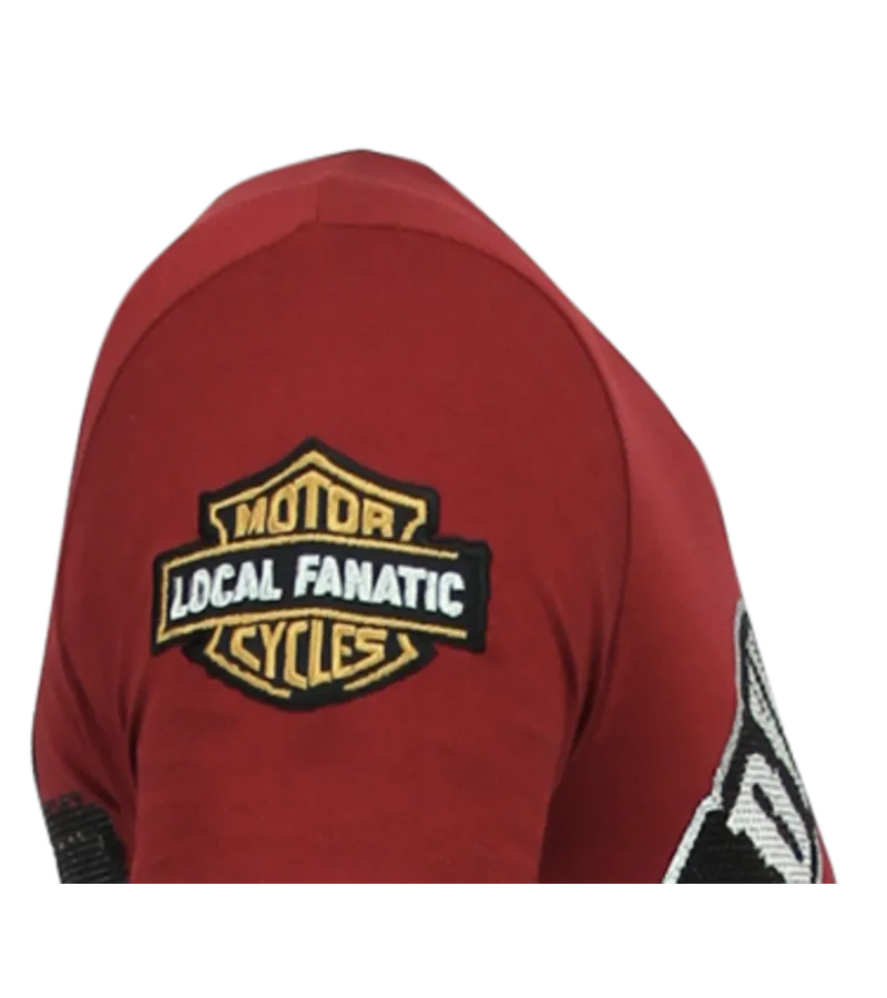 DYNAMITE COYOTE RHINESTONE  CAMISETAS HOMBRE  6320B  BURDEOS