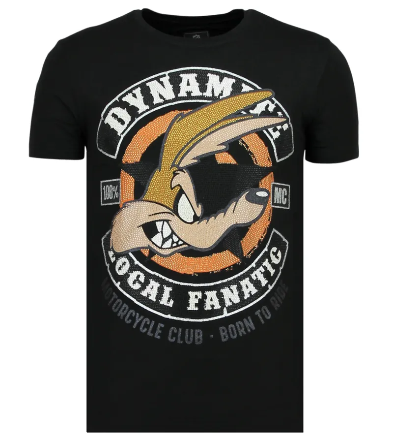 DYNAMITE COYOTE RHINESTONES  CAMISETAS HOMBRE  6320Z  NEGRO