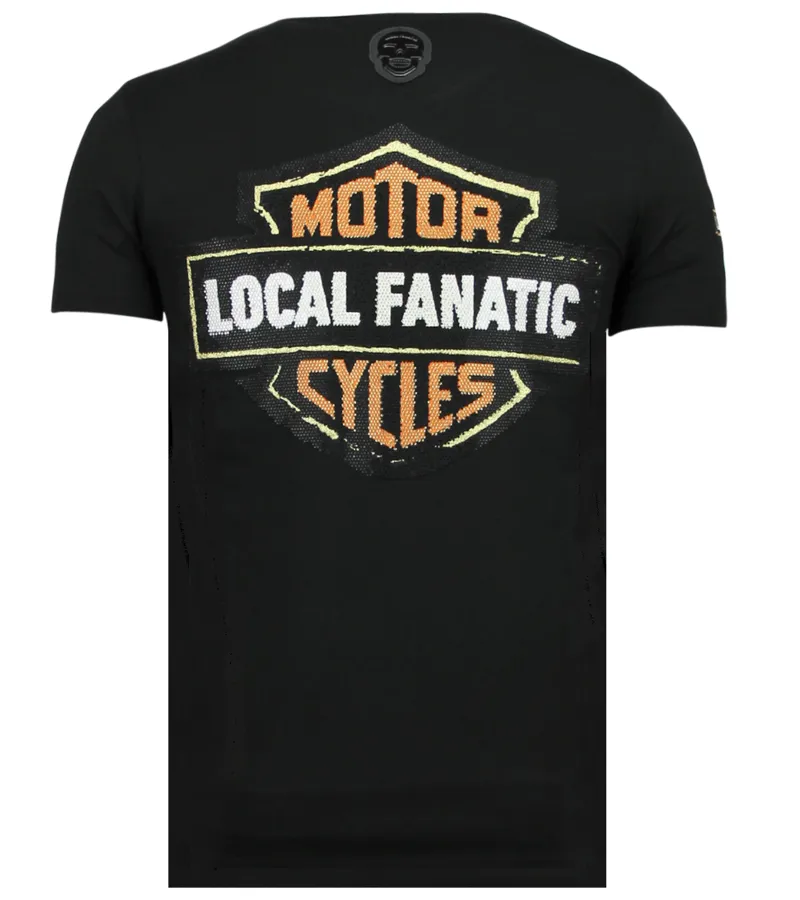 DYNAMITE COYOTE RHINESTONES  CAMISETAS HOMBRE  6320Z  NEGRO
