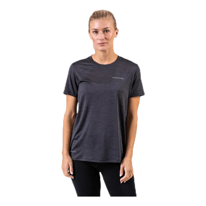 Endurance Maje Melange S/S Tee Black