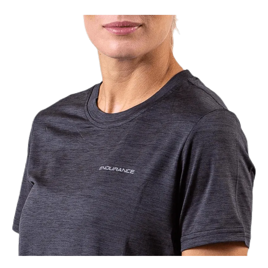 Endurance Maje Melange S/S Tee Black