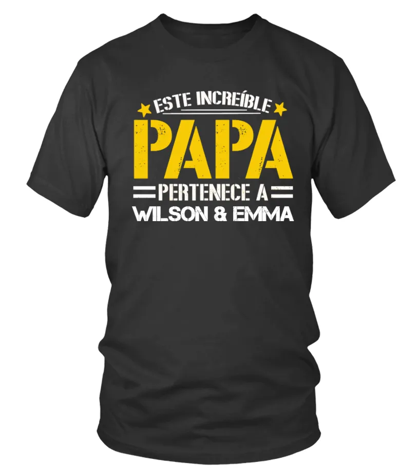 Este increíble papá pertenece a Wilson & Emma Camiseta cuello redondo Unisex