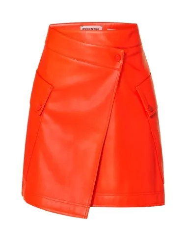 Falda de piel roja Gradual