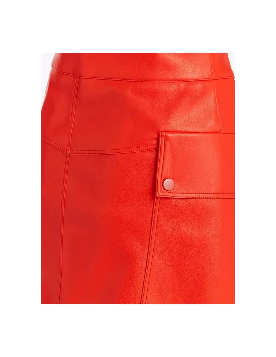 Falda de piel roja Gradual