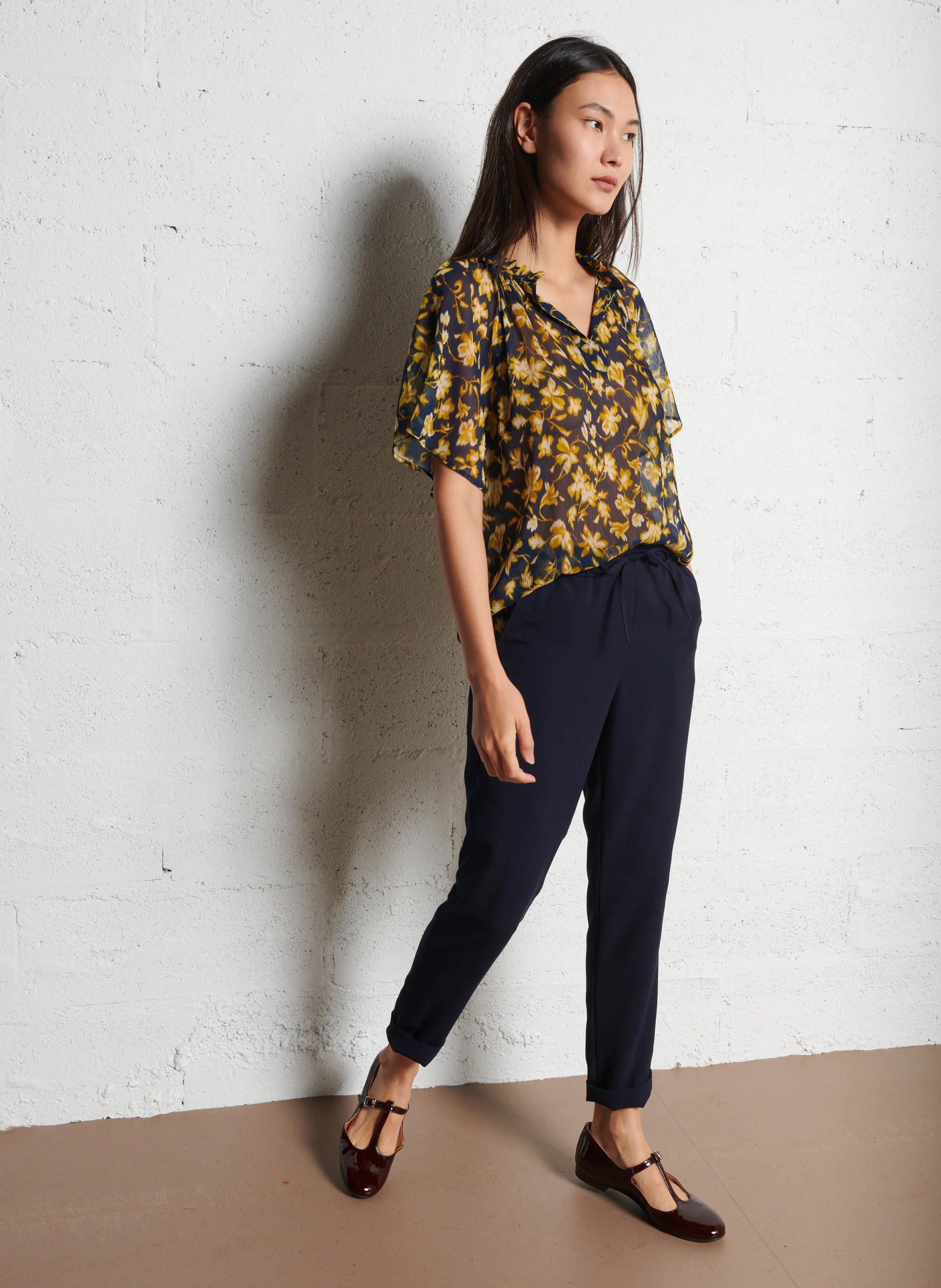 FERDINAND  PANTALóN CHINO RECTO EN AZUL