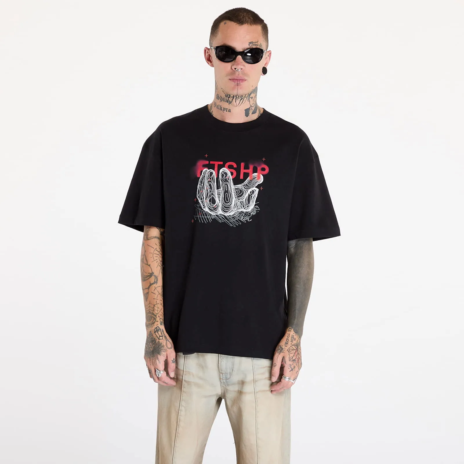 FOOTSHOP FTSHP HANDFUL TSHIRT UNISEX BLACK XS