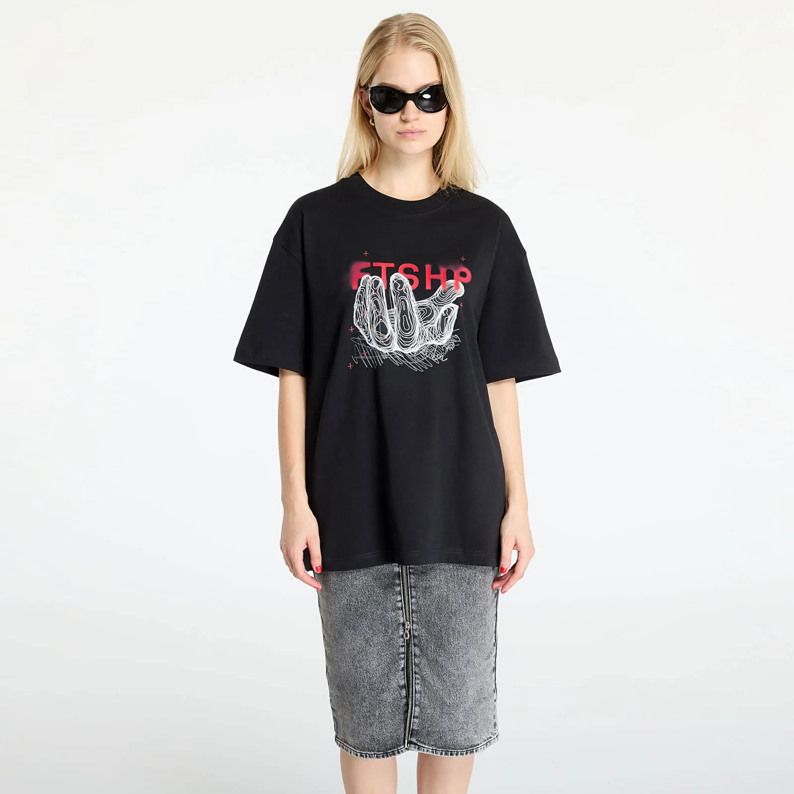 FOOTSHOP FTSHP HANDFUL TSHIRT UNISEX BLACK XS
