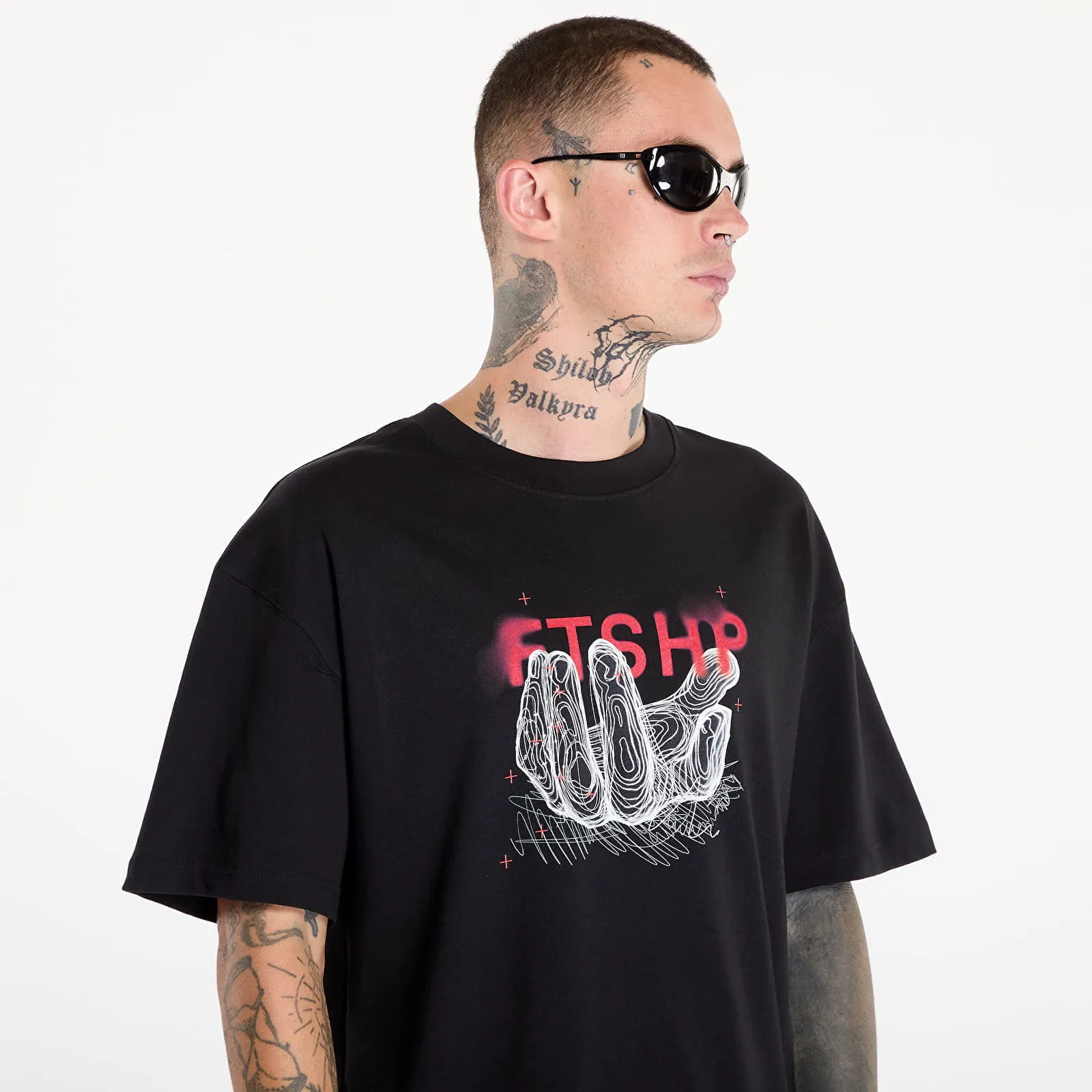 FOOTSHOP FTSHP HANDFUL TSHIRT UNISEX BLACK XS