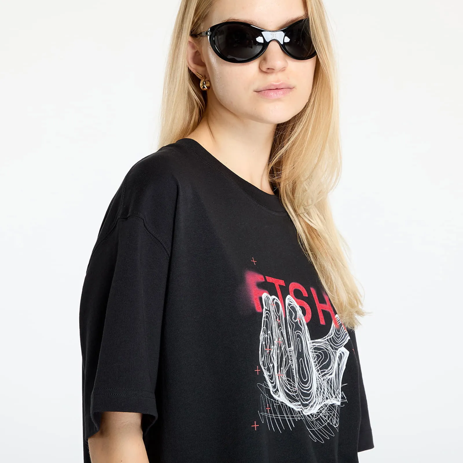 FOOTSHOP FTSHP HANDFUL TSHIRT UNISEX BLACK XS